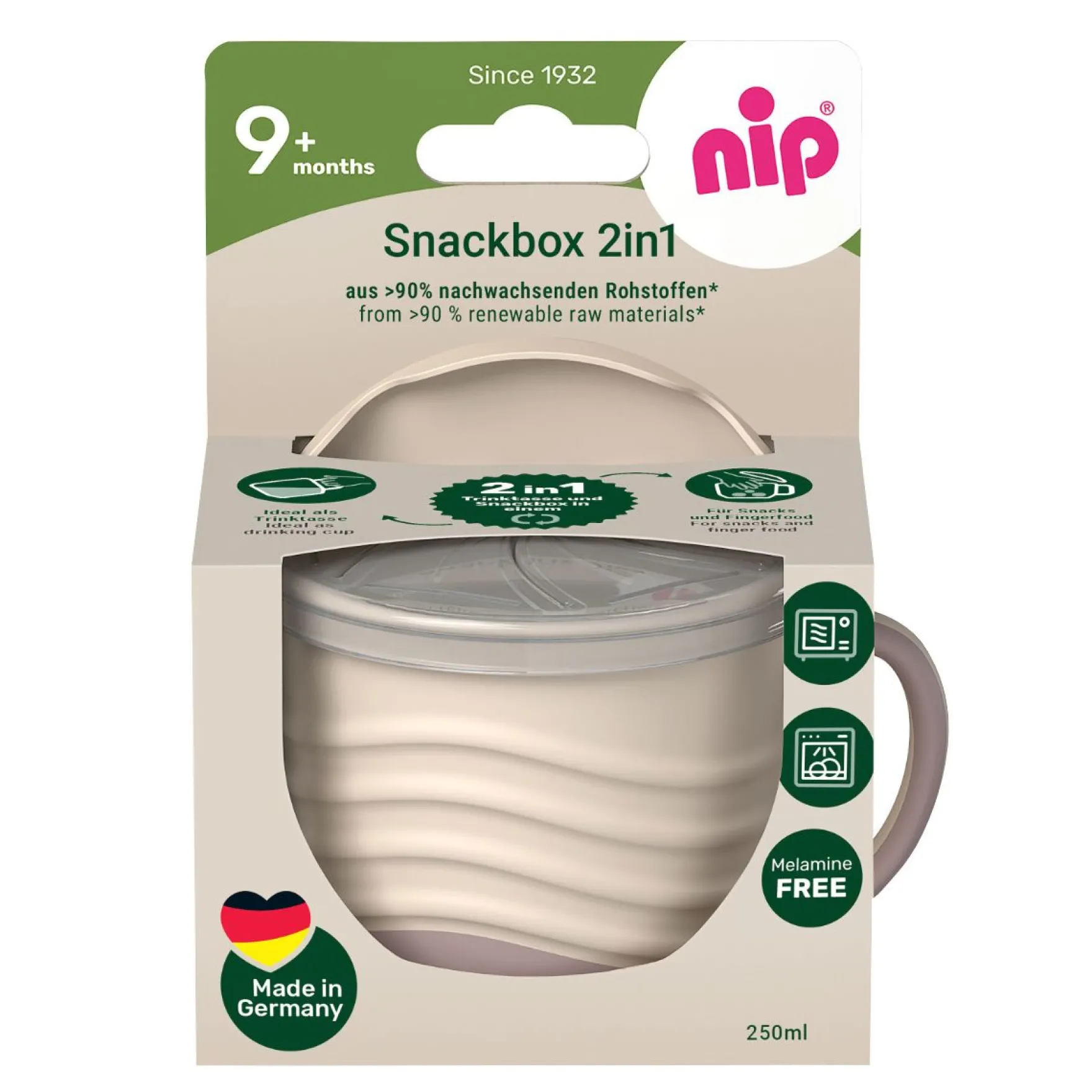 Snackbox 2in1 "green" - rosé