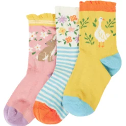 Socken 3er-Set mit Rüsche "Spring" 19-23