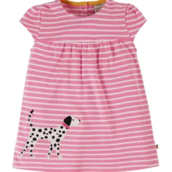 Sommerkleid pink "Dalmatiner" 80/86