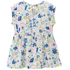 Sommerkleid "Tropical" rosa-blau 62/68