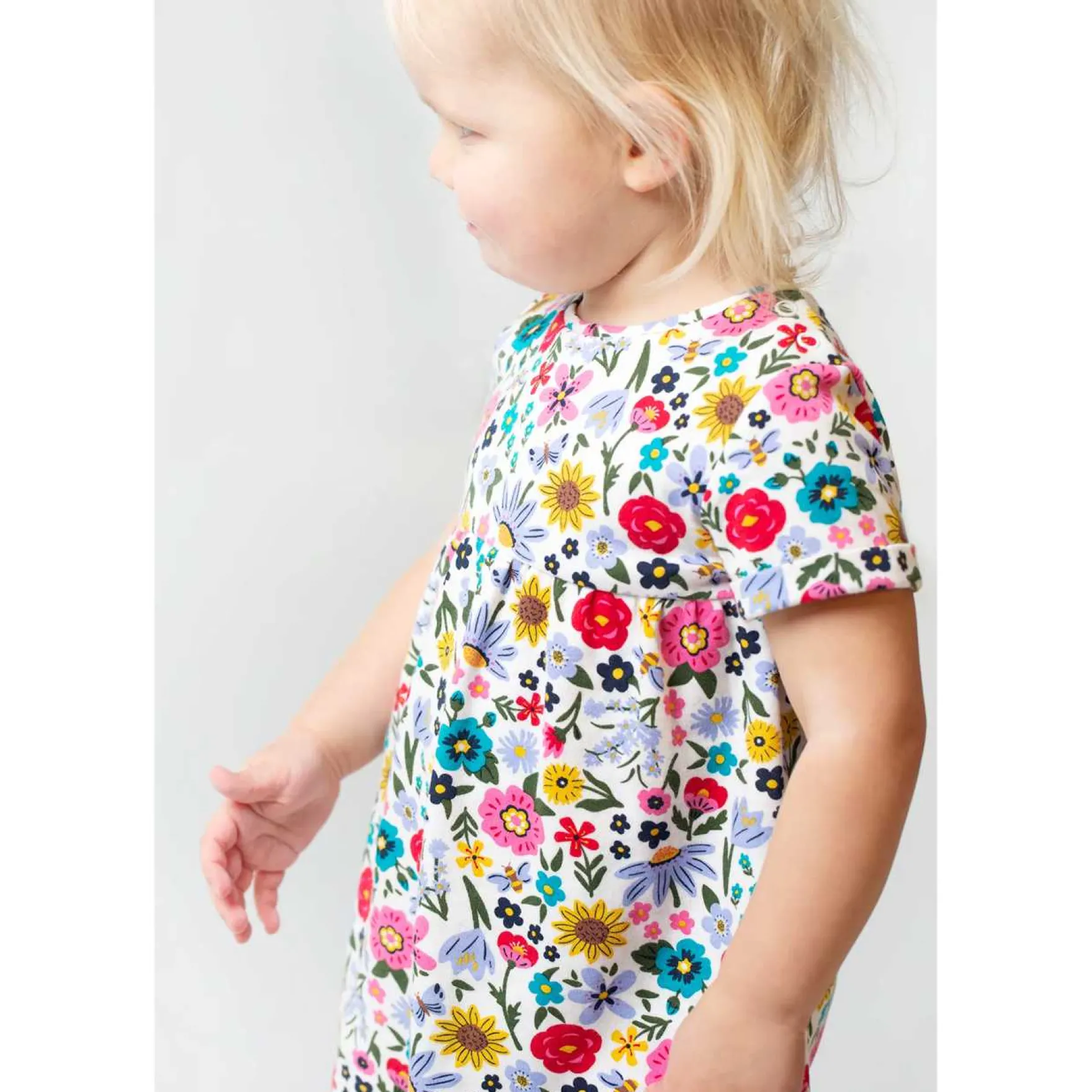 Sommerkleid weiß "Flowers" 80/86