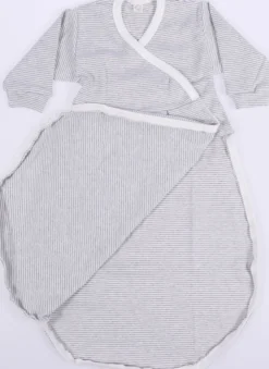Sommerschlafsack grau-weiß 86/92