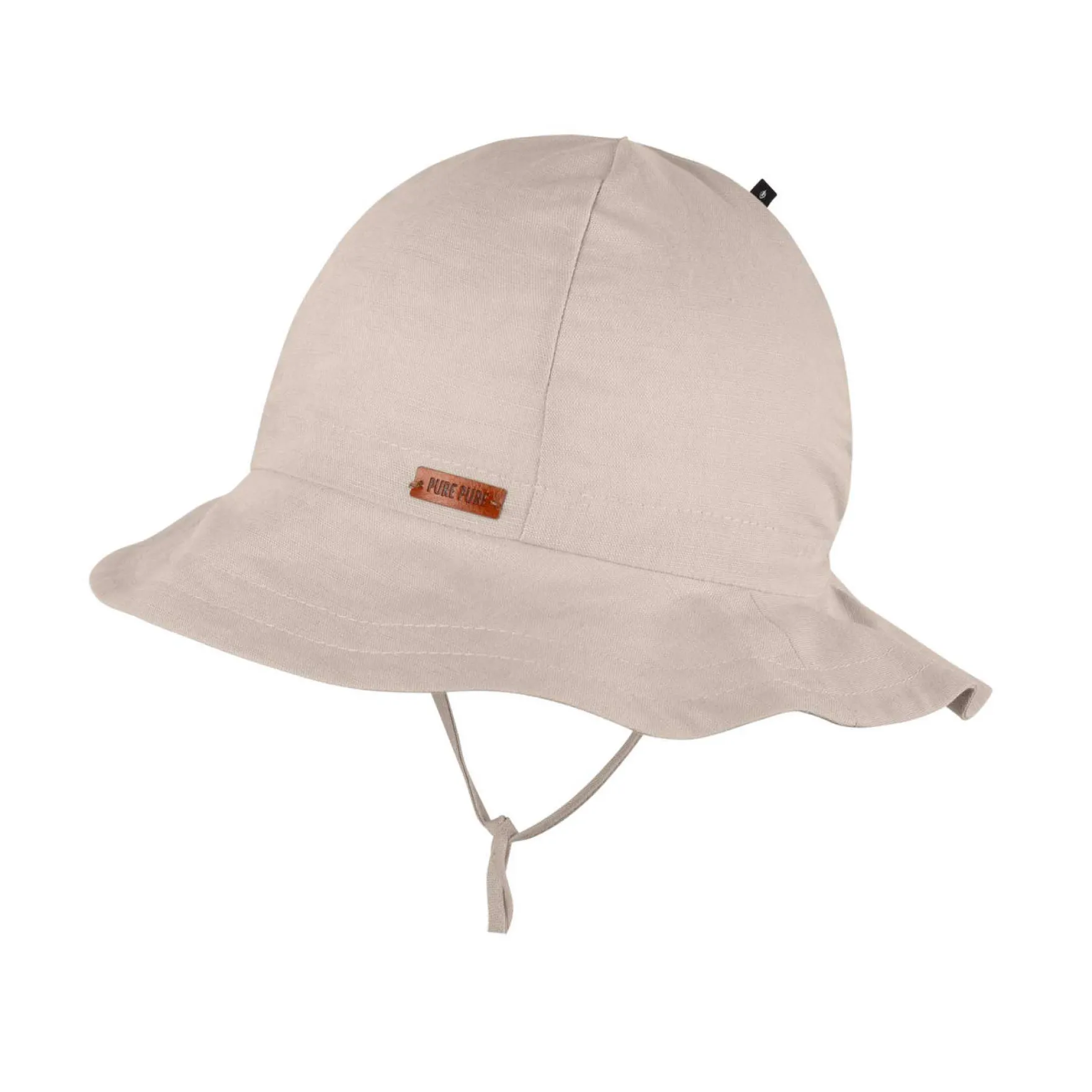 Sonnenhut mit Leinen und Krempe natur45