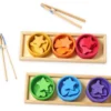 Sortierspiel Regenbogenschälchen