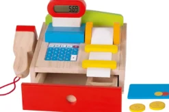 Spielkasse aus Holz mit Rechenfunktion