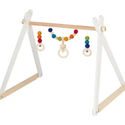 Spieltrapez Holz mit Filz bunt