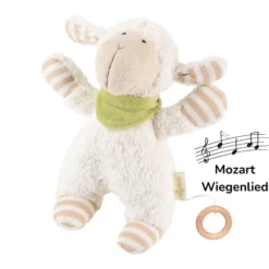 Spieluhr Schaf weiß | Mozart Wiegenlied