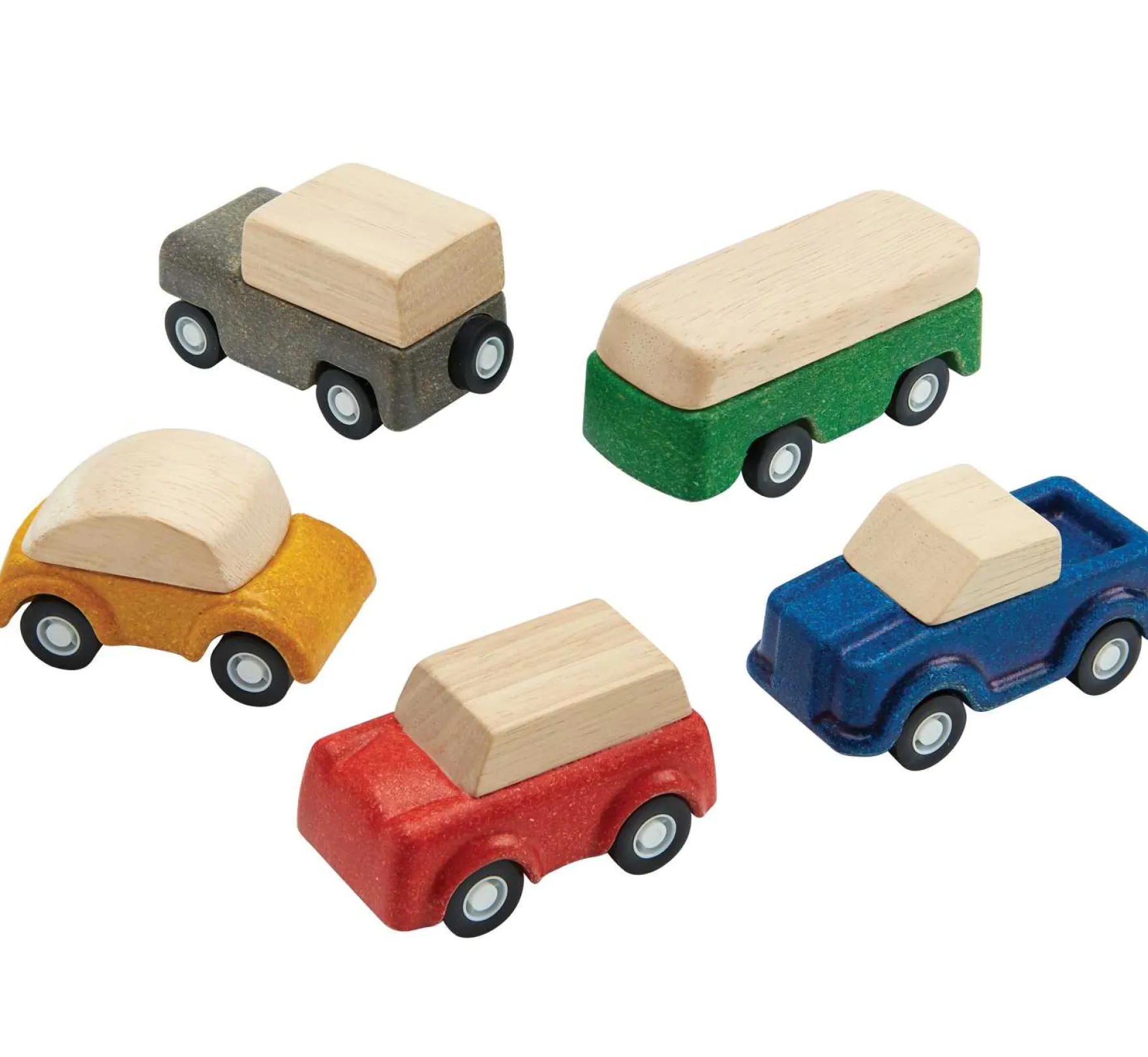 Spielzeug Auto 5er-Set Holz