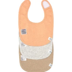 Spucklätzchen 3er Set apricot-beige