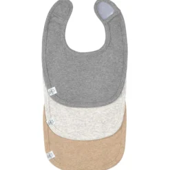 Spucklätzchen 3er Set grau-beige