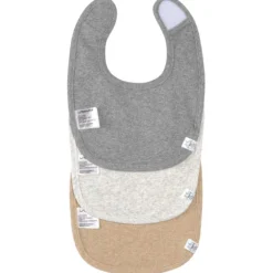 Spucklätzchen 3er Set grau-beige