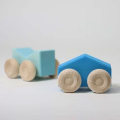 Stapel-Autos Blau