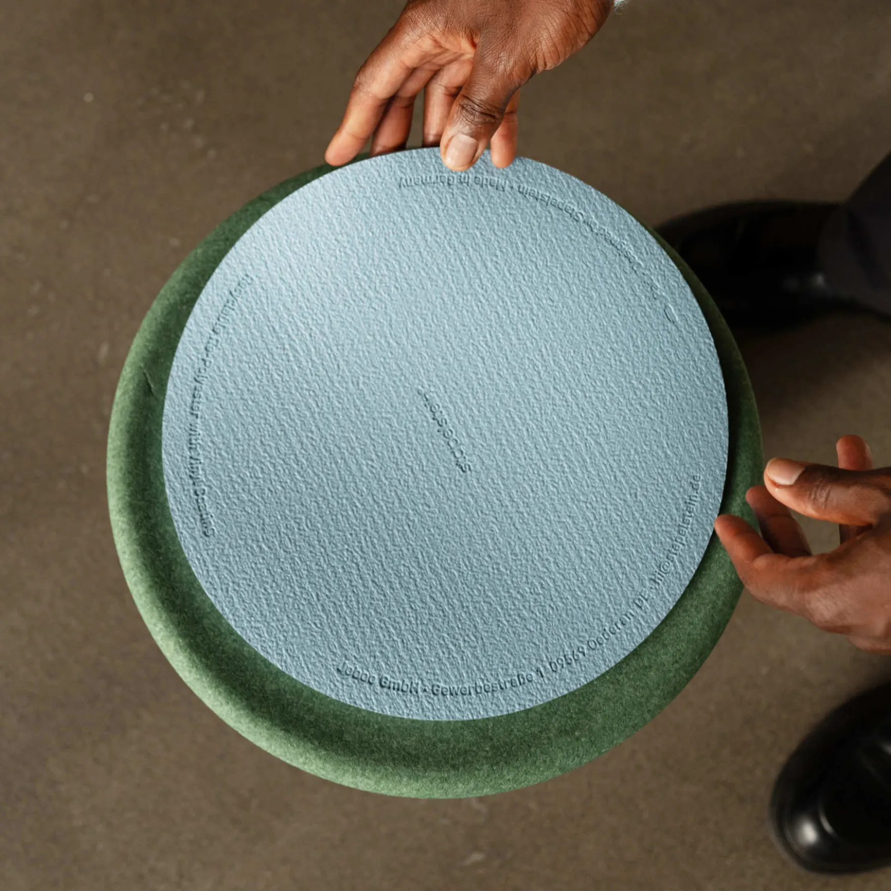 Stapelstein® Dynamic small 2er Set waters & greens + Pad