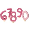 Stecker Waldorfzahlen 6-9 und 0 Rosa