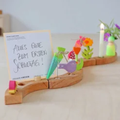 Steckfigur Schultüte Neongrün
