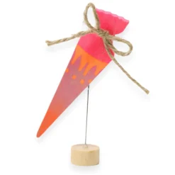 Steckfigur Schultüte Neonpink