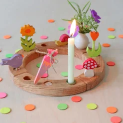 Steckfigur Schultüte Neonpink