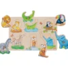 Steckpuzzle Holz - Wilde Tiere 6 Teile