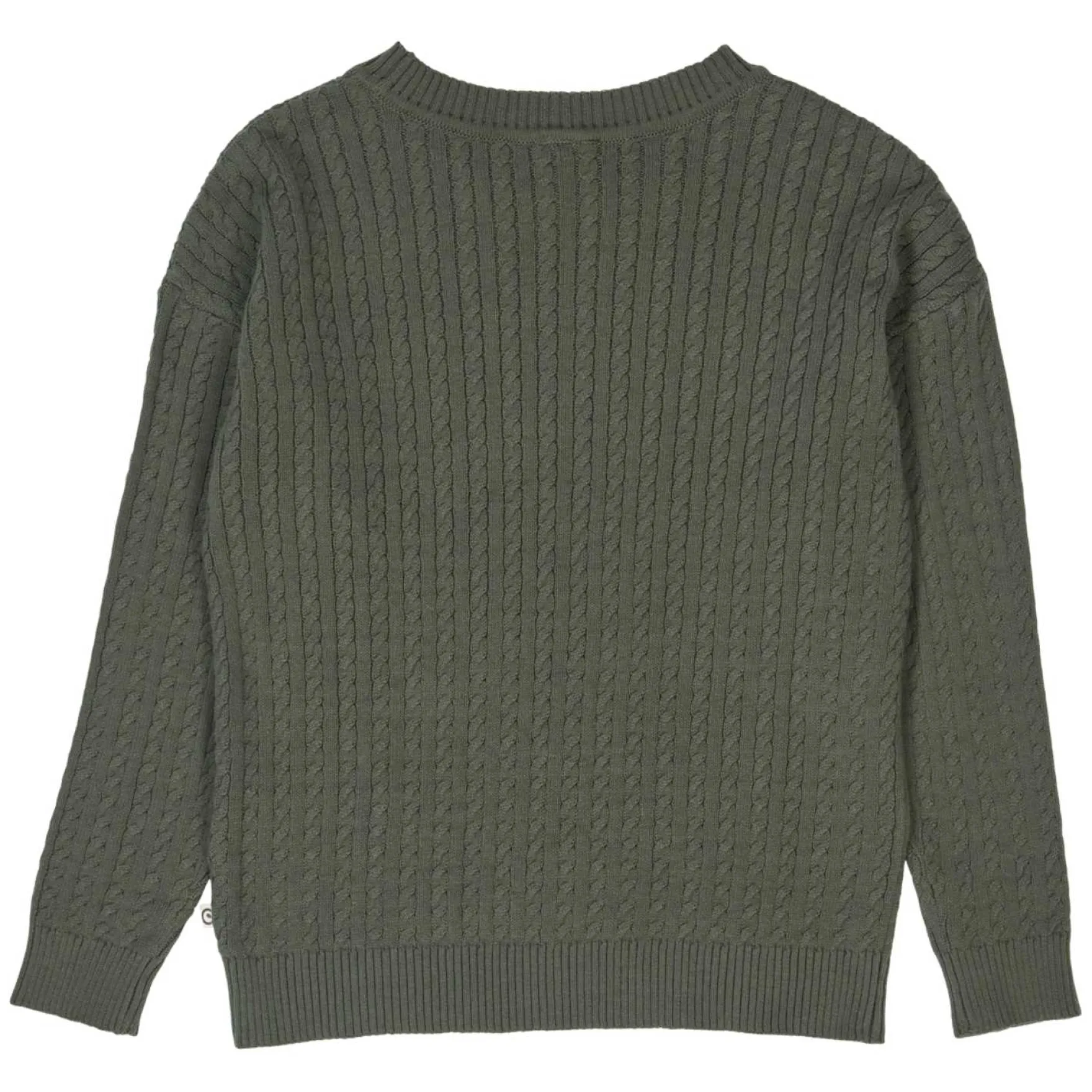 Stickpullover "Zopfstrick" dunkelgrün 104
