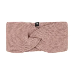 Stirnband mit Wolle-Seide dusty-rose