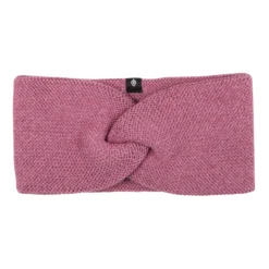 Stirnband mit Wolle-Seide dusty-pink