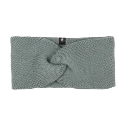 Stirnband mit Wolle-Seide salbei