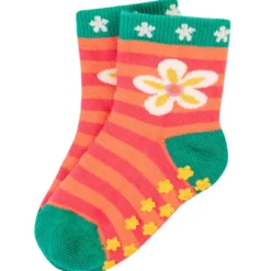 Stoppersocken "Giraffe" rot-orange 19-23