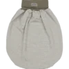Strampelsack Wolle Seide Ringel khaki