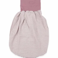 Strampelsack Wolle Seide Ringel mauve