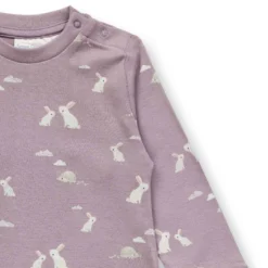 Strampler "Bunny" mauve 86