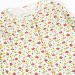 Strampler geblümt creme-bunt 80