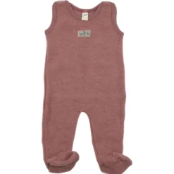 Strampler Wollfrottee mauve 56