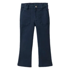 Stretch-Hose mit Schlag dunkelblau 110