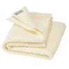 Strickdecke Merinowolle 80x100 cm Natur