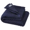 Strickdecke Merinowolle 80x100 cm indigo