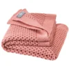 Strickdecke Merinowolle 80x100 cm softpink