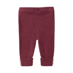 Strick-Hose bordeaux mélange 86/92