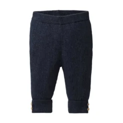 Strick-Hose dunkelblau mélange 104