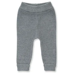 Strick-Hose grau melange 62/68