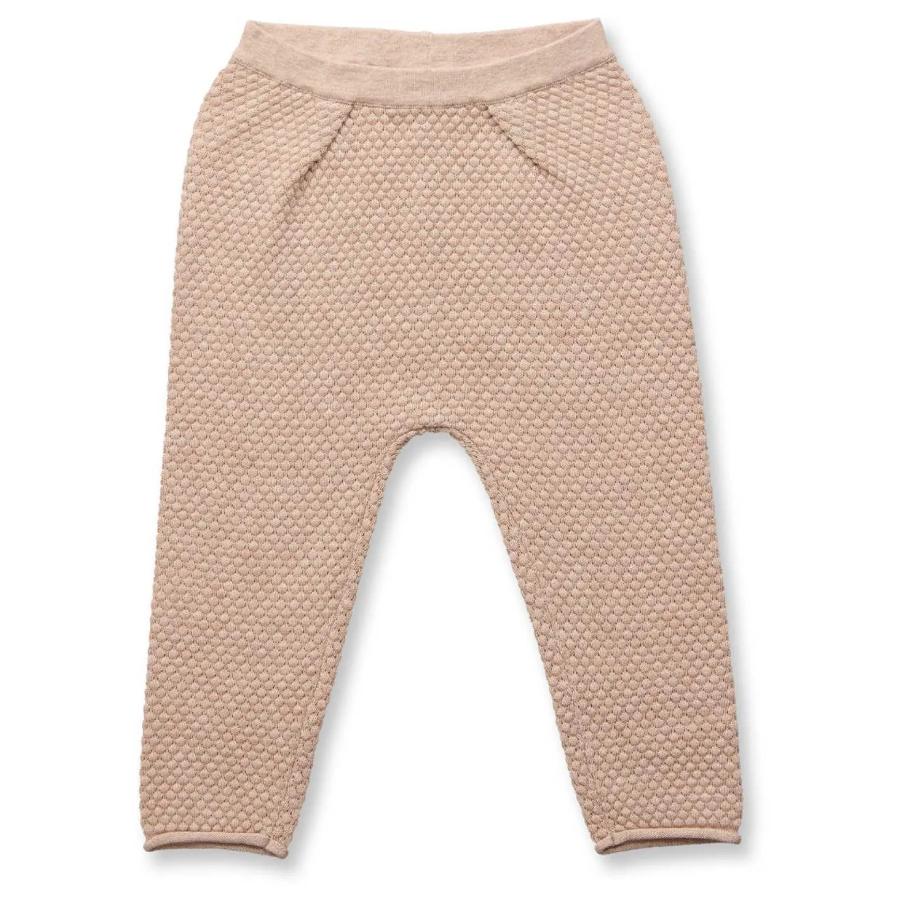 Strickhose mit Wabenstruktur haselnuss50/56