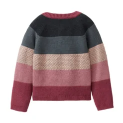 Strick-Jacke bunt geringelt 122/128