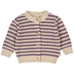 Strickjacke gestreift oak-lila 74