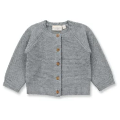Strickjacke "Merinowolle" grey melange 74