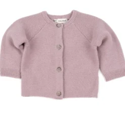 Strickjacke mit Cashmere altrose 62/68