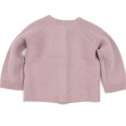 Strickjacke mit Cashmere altrose 62/68