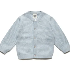 Strickjacke mit Seide hellblau 74/80