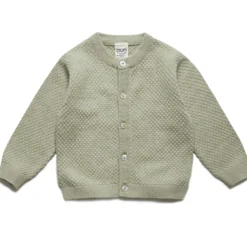 Strickjacke mit Seide pistazie 74/80