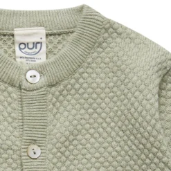 Strickjacke mit Seide pistazie 74/80