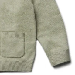 Strickjacke mit Seide pistazie 86/92
