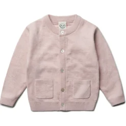 Strickjacke mit Seide rose 86/92